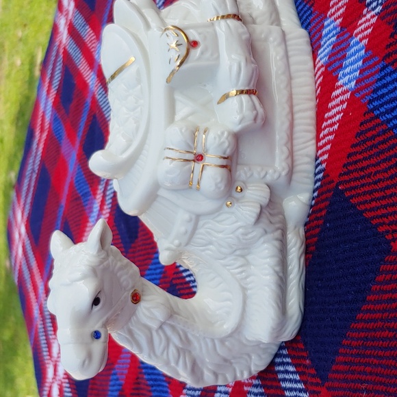 Ceramic Jeweled Christmas Nativity Camel - Picture 2 of 12